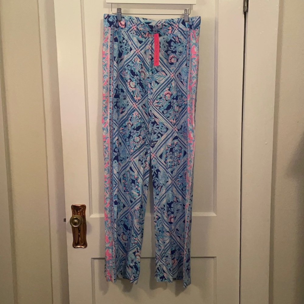 NWT Lilly Pulitzer Bal Harbour Mid Rise Palazzo Pant
